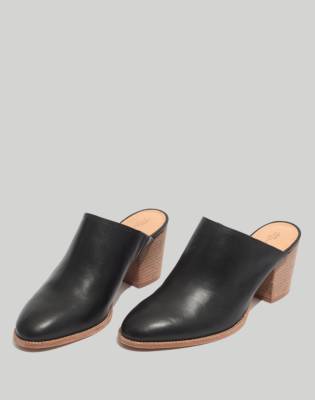 black slip on mule