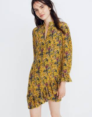 madewell yellow floral dress