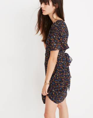 cross front mini dress