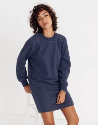 madewell bubble sleeve sweatshirt dress