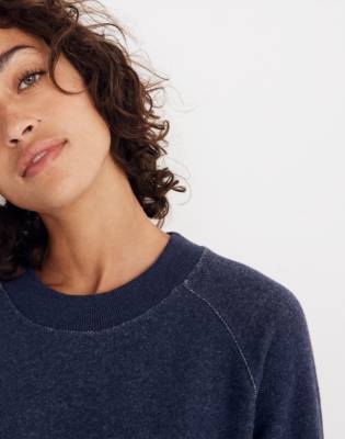 madewell bubble sleeve sweatshirt dress