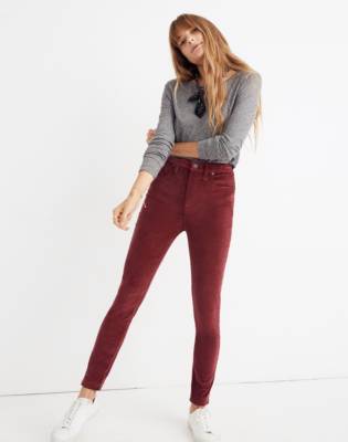 madewell red jeans