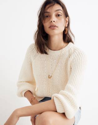 madewell white sweater