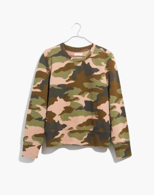 camo crewneck sweatshirt