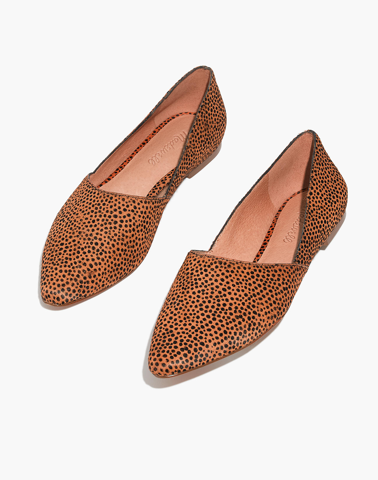 The Lizbeth Flat in Dotted Calf Hair