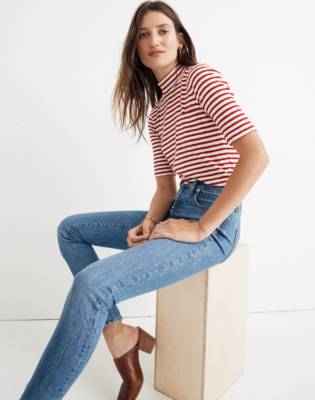 madewell 9 inch high rise skinny