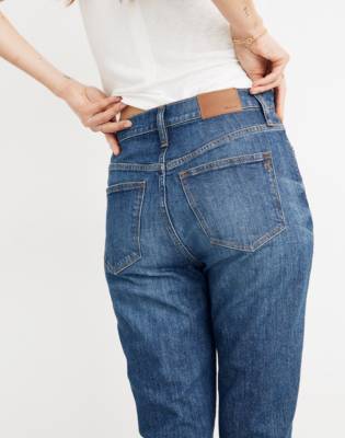 madewell high rise slim boy jean