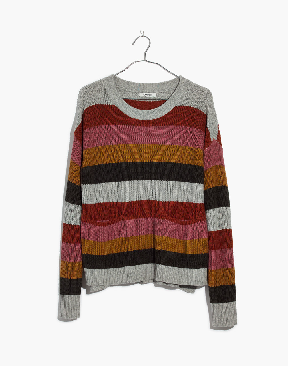Patch Pocket Pullover Sweater in Walton Stripe