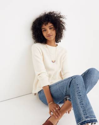 madewell patch pocket sweater jumpsuit