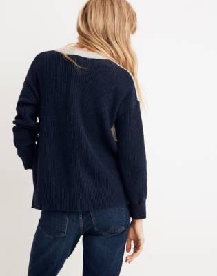 madewell patch pocket sweater jumpsuit