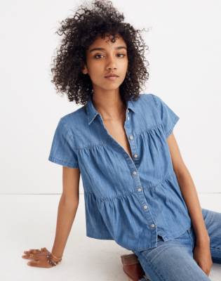 madewell chambray top