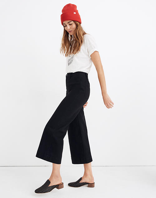 Women S Emmett Wide Leg Crop Pants Madewell