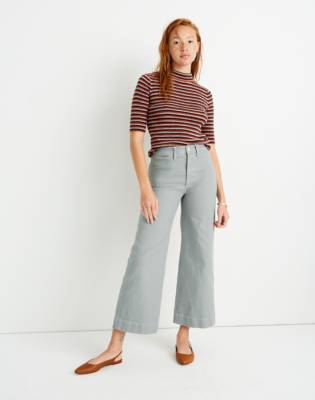 flare leg capri jeans