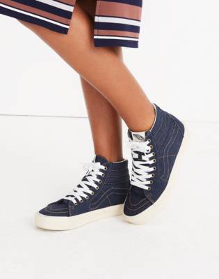 high top vans with jeans