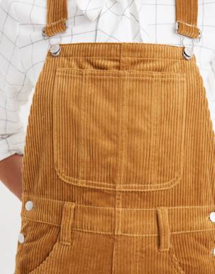 mustard corduroy overalls