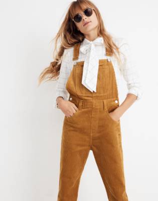 white wide leg overalls