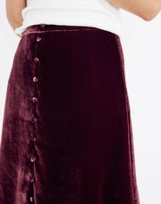 velvet overall skirt