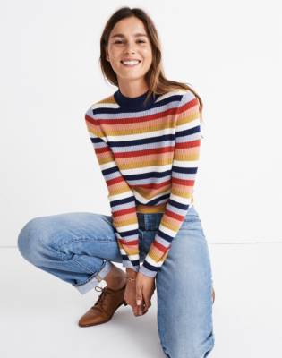 madewell mock neck sweatshirt