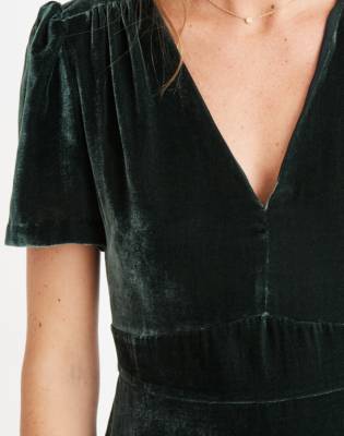 madewell velvet mini dress