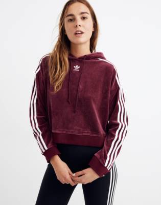 adidas cropped hoodie sweatshirt