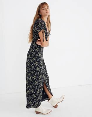 madewell tulip sleeve maxi dress