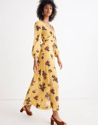 maxi dress wrap around