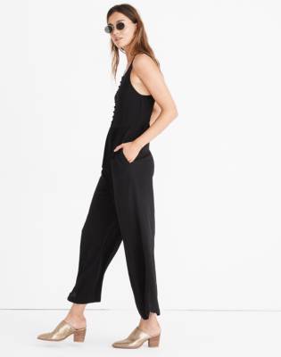 madewell button front jumpsuit