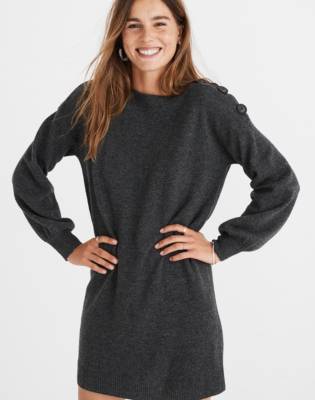 madewell boatneck sweater dress