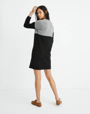 color block knit dress