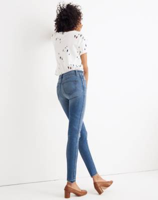 madewell high waisted white jeans