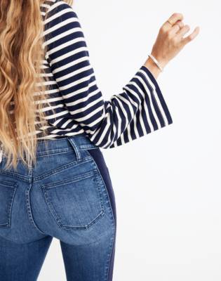 madewell tuxedo stripe jeans