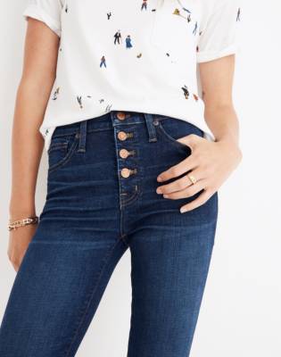 madewell button through jeans