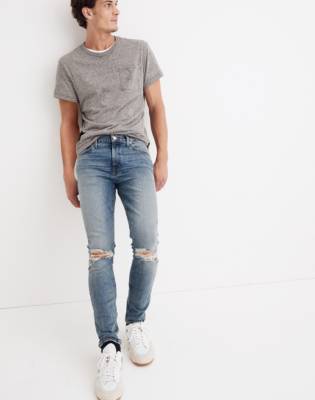 light ripped skinny jeans mens