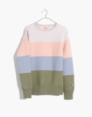 champion color block sweatshirt