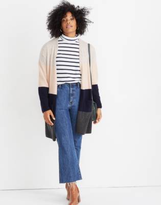 kent striped cardigan sweater in coziest yarn