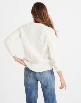 madewell button detail sweatshirt