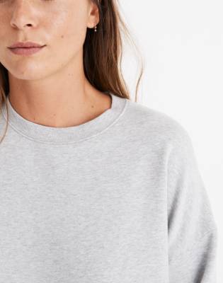 rivet and thread crop sweatshirt