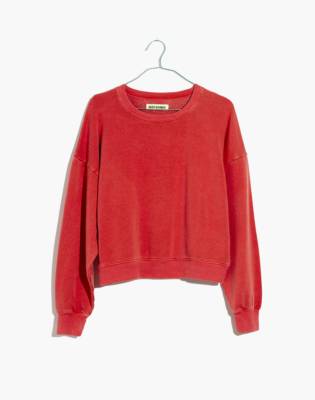 rivet and thread crop sweatshirt