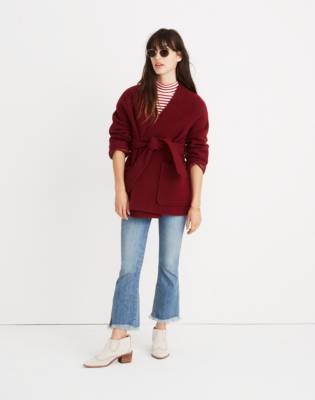 madewell denim wrap jacket