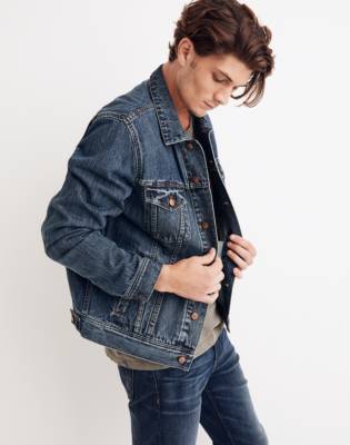 denim jacket and jeans