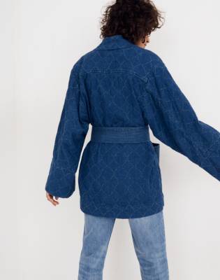 madewell denim wrap jacket