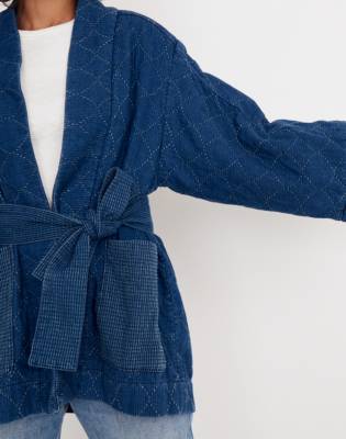 madewell denim wrap jacket