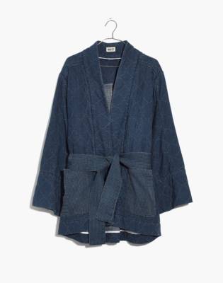 madewell denim wrap jacket