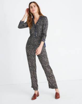 madewell floral jumpsuit