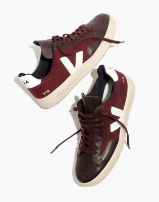 burgundy sneakers