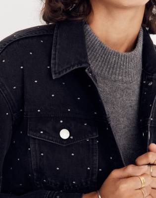 madewell metallic dot jeans