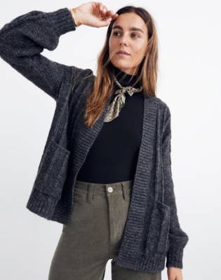 bubble sweater cardigan