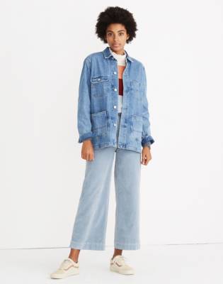 womens denim chore coat