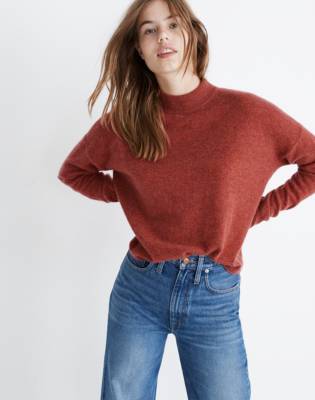 mock neck sweater