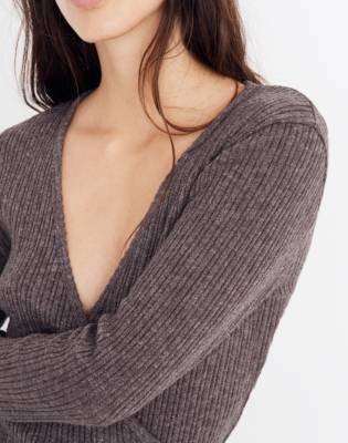 women's ballet style wrap cardigan